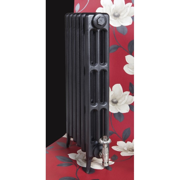 The "Gladstone" 3 Column 745mm (H) Traditional Victorian Cast Iron Radiator - Natural Cast