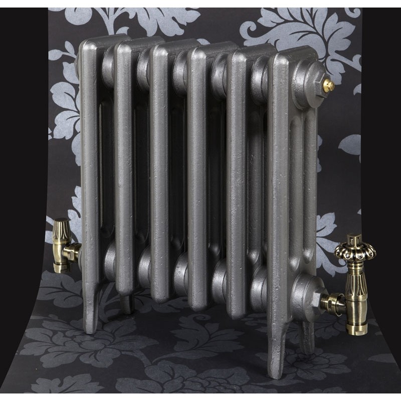 The "Gladstone" 3 Column 450mm (H) Traditional Victorian Cast Iron Radiator - Natural Cast