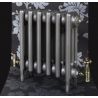 The "Gladstone" 3 Column 450mm (H) Traditional Victorian Cast Iron Radiator - Natural Cast