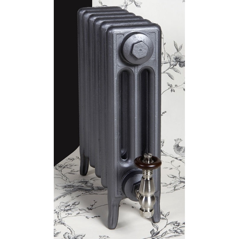 The "Gladstone" 3 Column 450mm (H) Traditional Victorian Cast Iron Radiator - Natural Cast