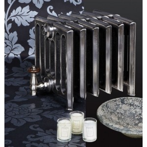The "Broadway" 7 Column 350mm (H) Traditional Victorian Cast Iron Radiator (3 to 30 Sections Wide) - Polished