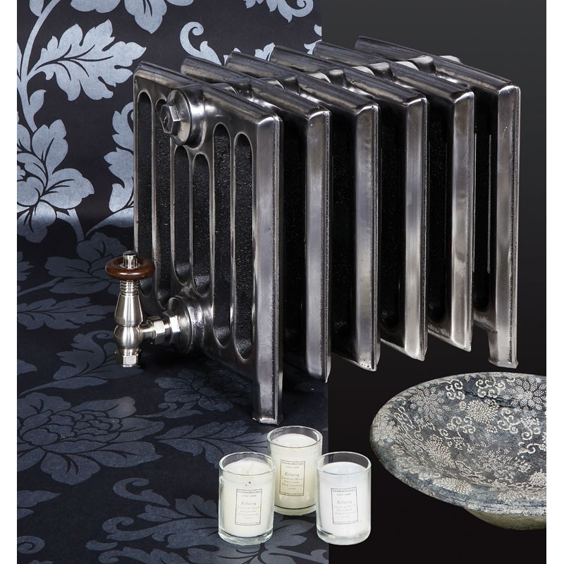 The "Broadway" 7 Column 350mm (H) Traditional Victorian Cast Iron Radiator (3 to 30 Sections Wide) - Polished