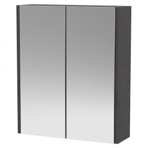 Juno Graphite Grey 600mm Mirror Cabinet