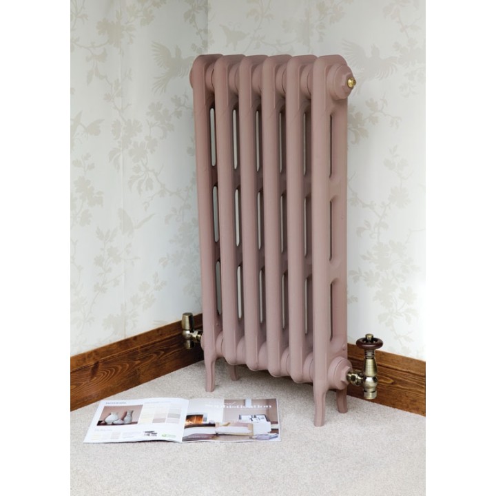 The "Victoria" 2 Column 760mm (H) Traditional Victorian Cast Iron Radiator (3 to 30 Sections Wide) - Cinder Rose