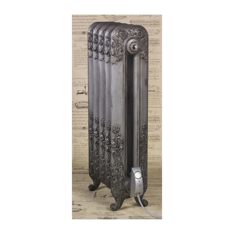 The "Albion" 2 Column 790mm (H) Traditional Victorian Cast Iron Radiator - Antiqued Pewter