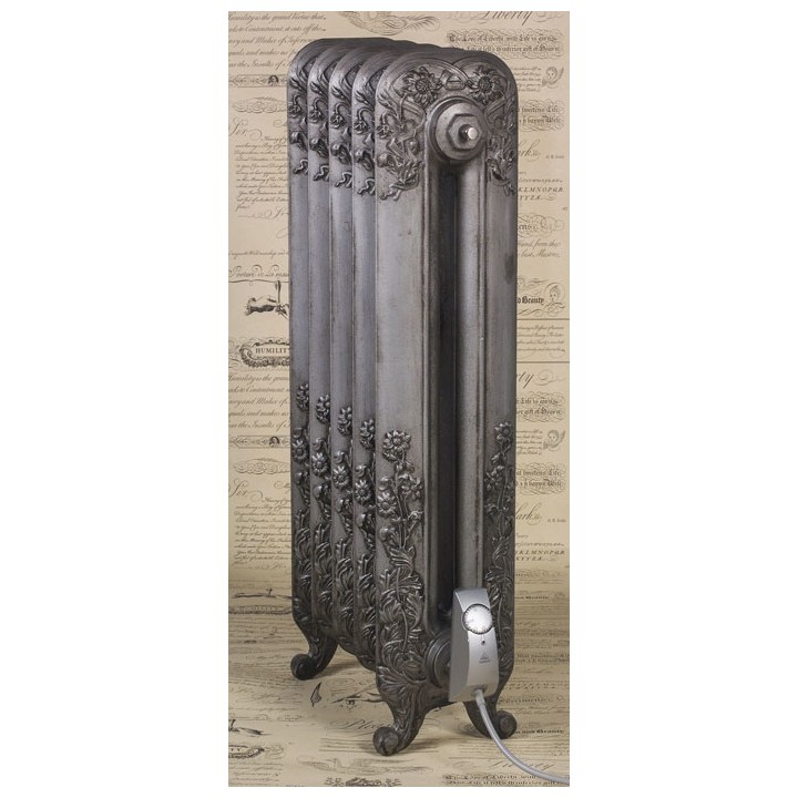 The "Albion" 2 Column 790mm (H) Traditional Victorian Cast Iron Radiator - Antiqued Pewter