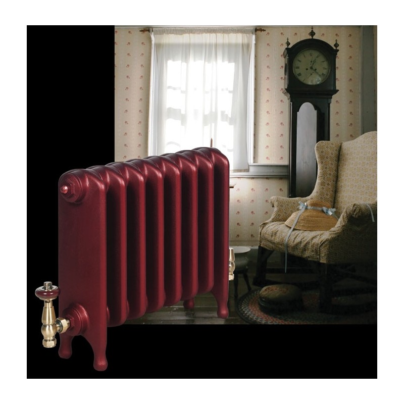 The "Embassy" 2 Column 440mm (H) Traditional Victorian Cast Iron Radiator - Rectory Red