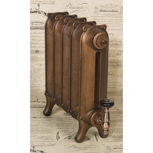 The "Mulberry" 2 Column 450mm (H) Traditional Victorian Cast Iron Radiator - Antiqued Copper