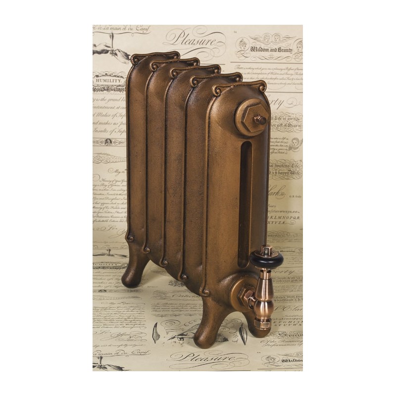 The "Mulberry" 2 Column 450mm (H) Traditional Victorian Cast Iron Radiator - Antiqued Copper