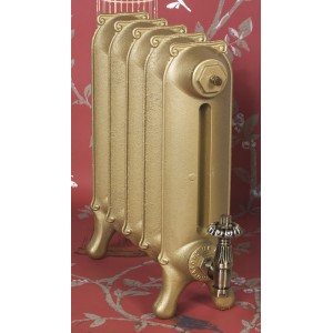 The "Mulberry" 2 Column 450mm (H) Traditional Victorian Cast Iron Radiator - Gold