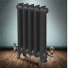 The "Mulberry" 2 Column 450mm (H) Traditional Victorian Cast Iron Radiator - Natural Cast