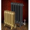 The "Mulberry" 2 Column 750mm (H) Traditional Victorian Cast Iron Radiator - Gold - Natural Cast