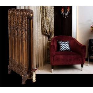 The "Regal" 2 Column 740mm (H) Traditional Victorian Cast Iron Radiator - Antiqued Copper