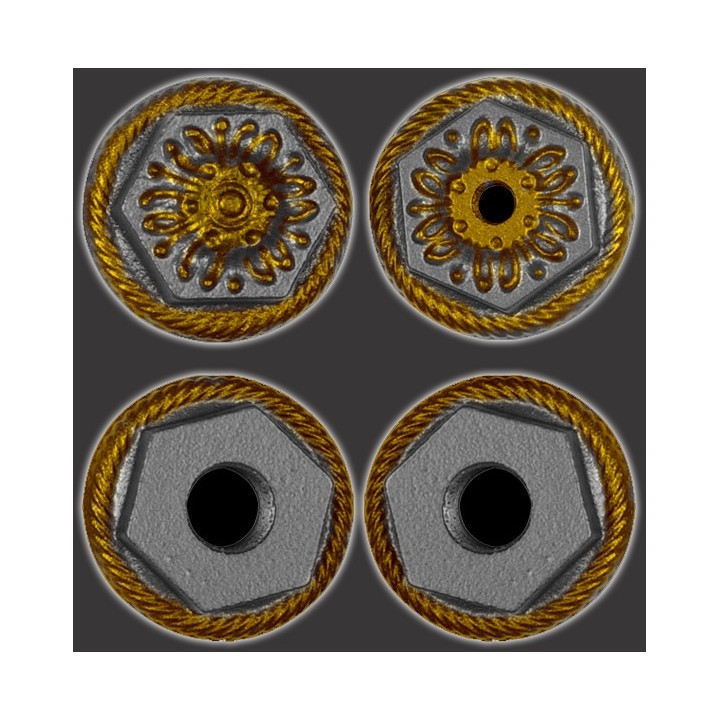 Decorative End Caps (Set fo 4) for Cast Iron Radiators