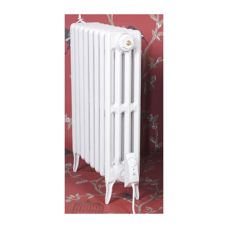 The "Gladstone" 4 Column 660mm (H) Traditional Victorian Cast Iron Radiator - All White