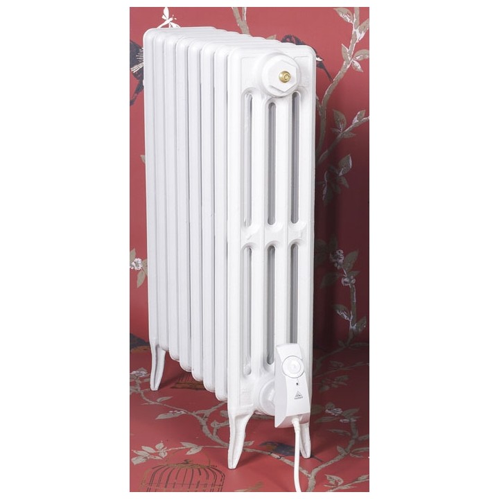The "Gladstone" 4 Column 660mm (H) Traditional Victorian Cast Iron Radiator - All White