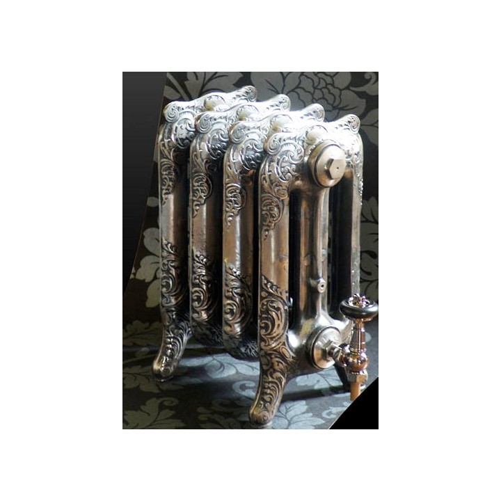 The "Charlestone" 470mm (H) 3 Column Traditional Victorian Cast Iron Radiator - Polished