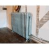 The "Albion" 2 Column 790mm (H) Traditional Victorian Cast Iron Radiator - Antiqued Lulworth Blue
