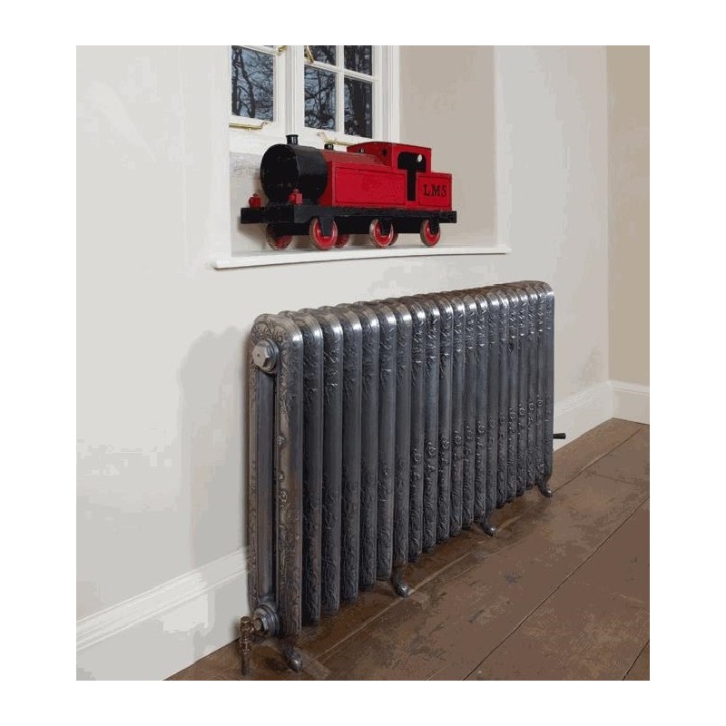 The "Albion" 2 Column 790mm (H) Traditional Victorian Cast Iron Radiator - Polished