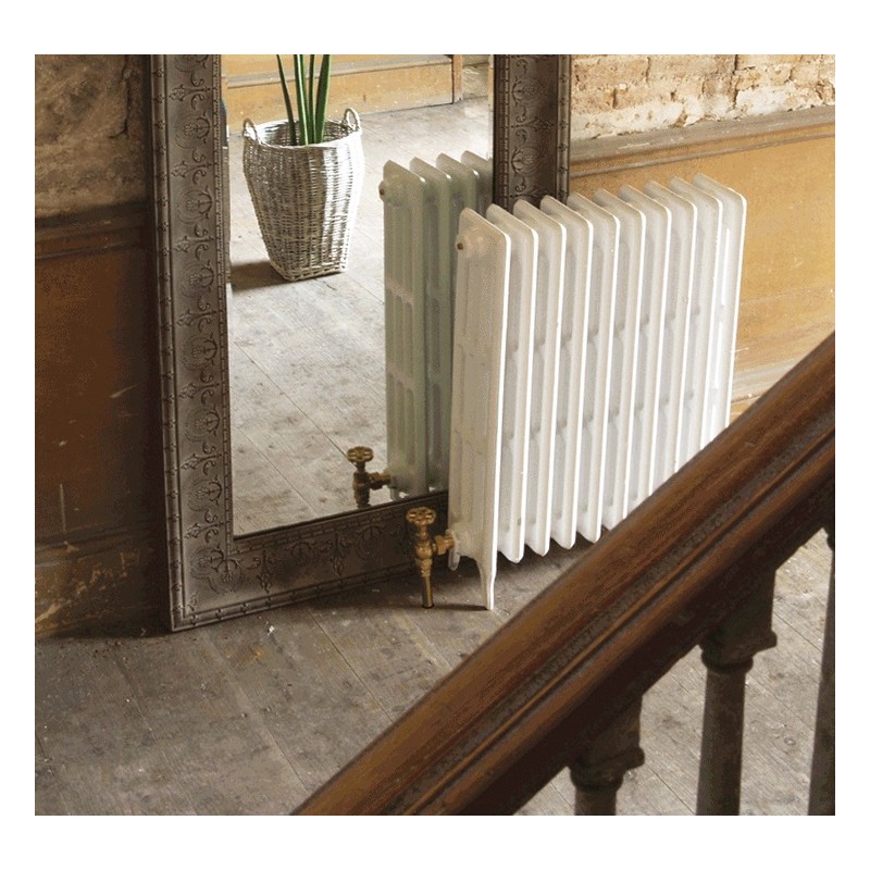 The "Gladstone" 4 Column 813mm (H) Traditional Victorian Cast Iron Radiator - All White