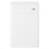 Solar Pure White 550mm (w) x 800mm (h) x 201mm (d) Toilet Unit