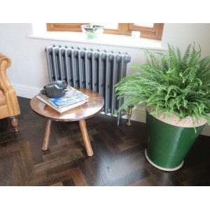 The "Gladstone" 3 Column 645mm (H) Traditional Victorian Cast Iron Radiator - Pewter