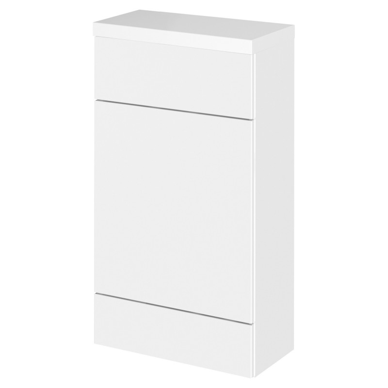 Fusion Gloss White 500mm (w) x 904mm (h) x 260mm (d) Slimline Toilet Unit with Polymarble Top