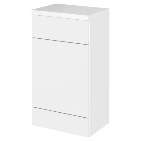 Fusion Gloss White 500mm (w) x 904mm (h) x 360mm (d) Full Depth Toilet Unit with Polymarble Top