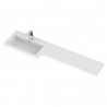 Fusion Gloss White 1500mm (w) x 904mm (h) x 360mm (d) Full Depth Combination Vanity Unit with L/H Basin - Insitu