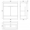 Fusion Gloss White 800mm (w) x 904mm (h) x 360mm (d) Vanity Unit & Ceramic Basin - Technical Drawing