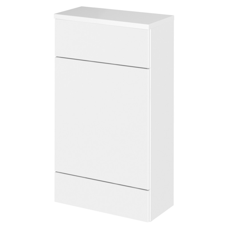 Fusion Gloss White 500mm (w) x 882mm (h) x 260mm (d) Compact WC Unit & Co-ordinating Top