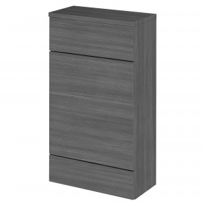 Fusion Anthracite Woodgrain 500mm (w) x 882mm (h) x 260mm (d) Compact WC Unit & Co-ordinating Top
