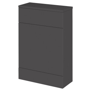 Fusion Gloss Grey 600mm (w) x 882mm (h) x 260mm (d) Compact WC Unit & Co-ordinating Top