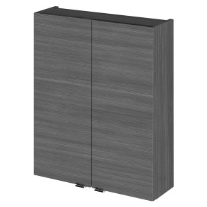 Fusion Anthracite Woodgrain 500mm (w) x 713mm (h) x 182mm (d) 2 Door Wall Unit