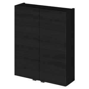 Fusion Charcoal Black 500mm (w) x 713mm (h) x 182mm (d) 2 Door Wall Unit