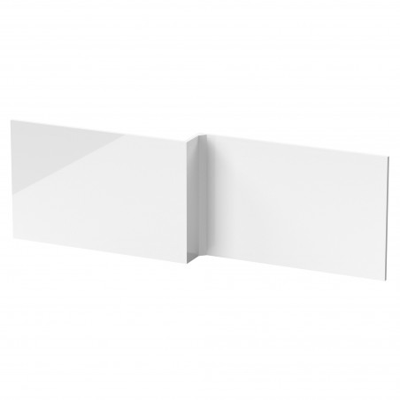Fusion Gloss White 1700mm (w) Square Shower Bath Front Panel