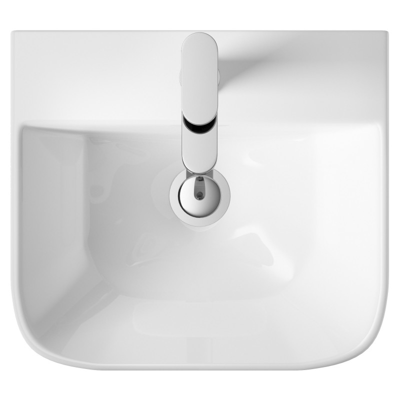 Grace 460mm (w) x 350mm (h) x 415mm (d) Wall Hung Basin (1 Tap Hole) - Insitu