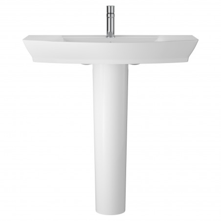 Maya 850mm Basin with 1 Tap Hole and Full Pedestal