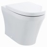 Luna Back to Wall Toilet Pan and Soft Close Toilet Seat - Insitu