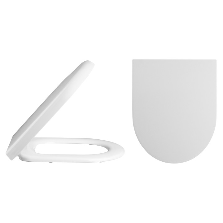 Luna Back to Wall Toilet Pan and Soft Close Toilet Seat - Insitu