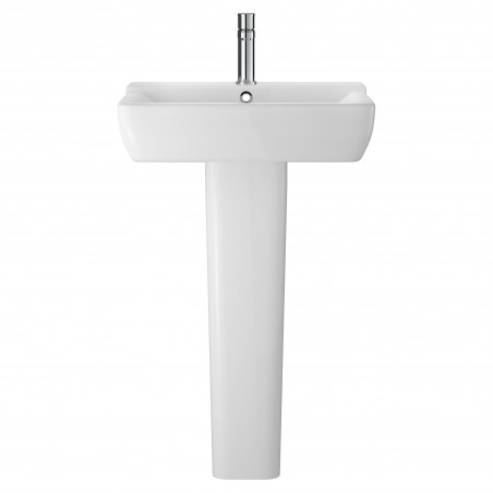 Arlo 550mm Basin with 1 Tap Hole and Full Pedestal