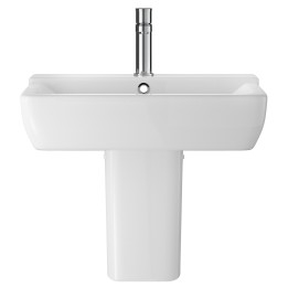 Arlo 550mm (w) x 445mm (w) Basin & Semi Pedestal (1 Tap Hole)