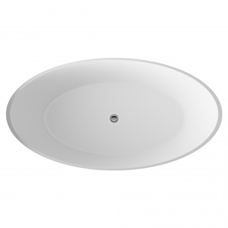 Grace 1510mm(L) x 760mm(W) Round Freestanding Bath (Includes Push Button Waste)