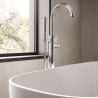 Bella 1495mm(L) x 720mm(W) Rectangular Freestanding Bath (Includes Push Button Waste) - Insitu