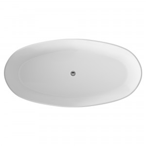 Rose 1510mm(L) x 760mm(W) Oval Freestanding Bath (Includes Push Button Waste)