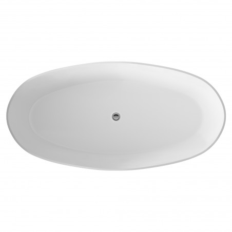 Rose 1510mm(L) x 760mm(W) Oval Freestanding Bath (Includes Push Button Waste)