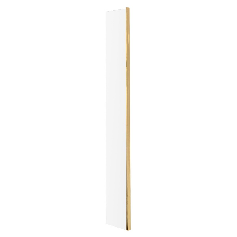 Brushed Brass 215mm Return Screen With Brass Profile