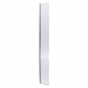 300mm Fluted Hinged Flipper Screen - Chrome
