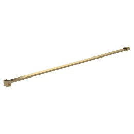 Shower Screen Flat Support Bar - Brushed Brass