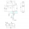 Willow Chrome Mini Mono Basin Mixer Tap - Technical Drawing
